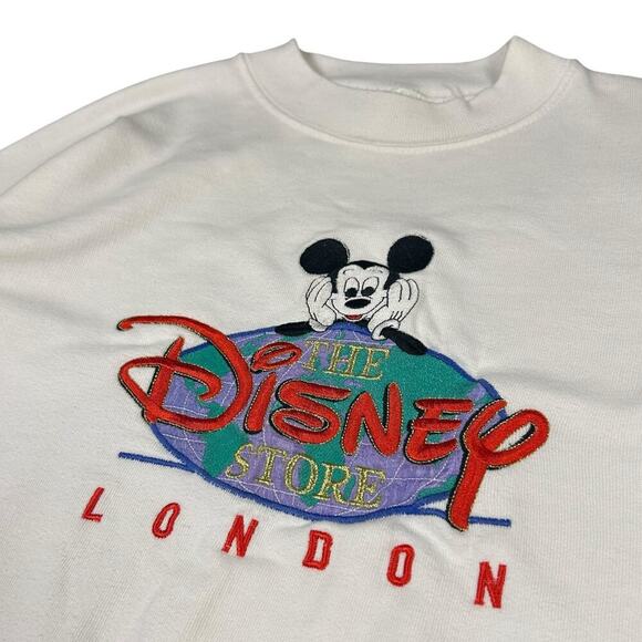 Mickey Mouse London Vintage Disney Store Crewneck Sweater - Picture 3 of 5